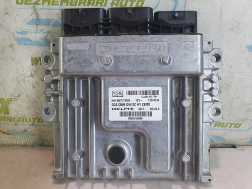 Calculator motor ECU 9667175380 9805240080 2.0 hdi RH02 HYBRID Peugeot 508 [2010 - 2014] 2.0 hdi RH0...