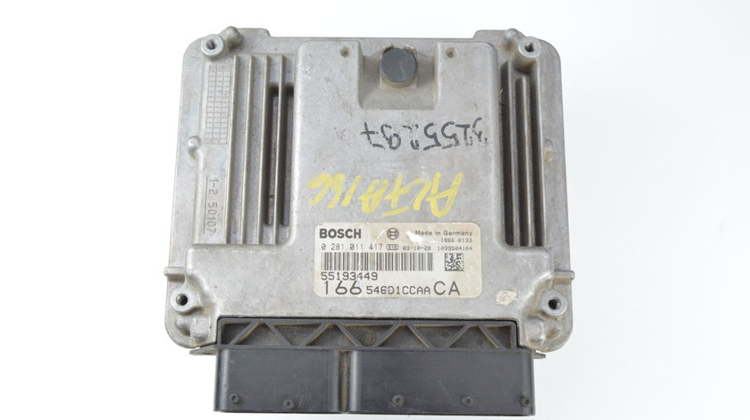 Calculator Motor / ECU Alfa Romeo 166 (936) 1998 - 2007 0281011417, 55193449