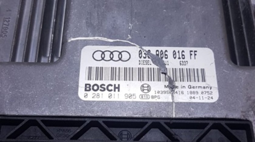 Calculator Motor / ECU Audi A3 8P 2.0TDI 2003 - 2012 COD : 038 906 016 FF / 038906016FF