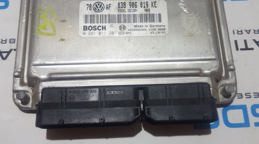 Calculator Motor / ECU Audi A4 1.9TDI AVF 2000 - 2004 COD : 038 906 019 KE / 038906019KE