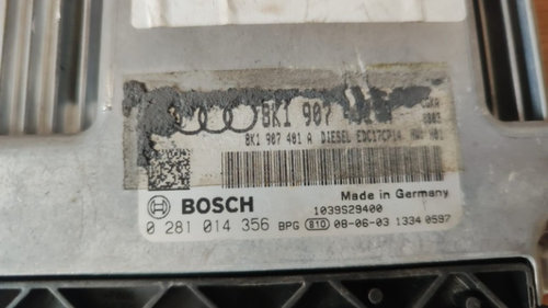 Calculator motor ECU Audi A4 2.0 TDI , 136 cp / 100 kw , cod motor CJC, an 2011 cod 8K1907401A / 028...