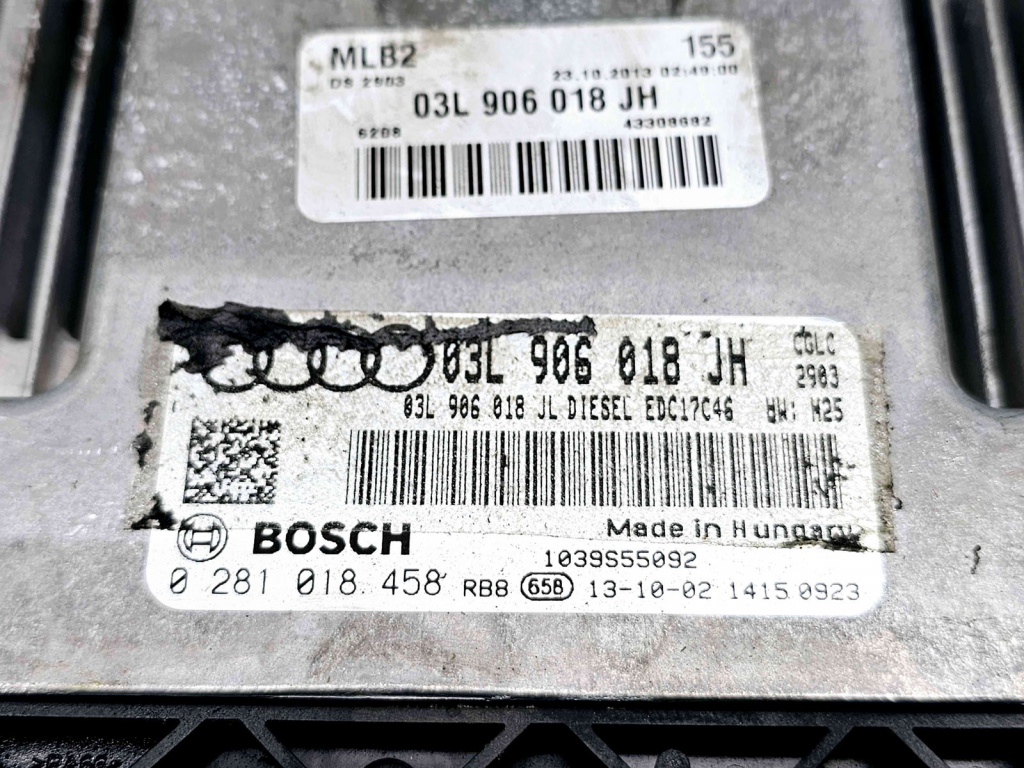 Calculator motor ECU Audi A5 Sportback (8TA) [Fabr 2009-2015] 03L906018JH 0281018458 2.0 TDI CGLC 130KW / 177CP