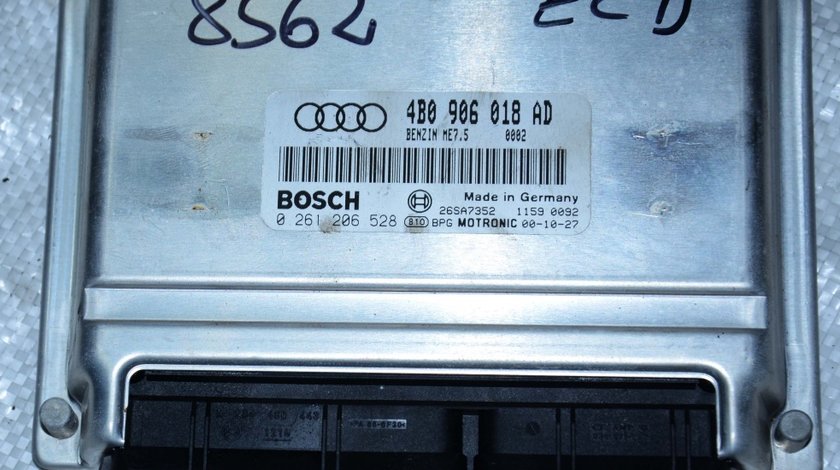 CALCULATOR MOTOR ECU.AUDI A6 1.8T 20V 110KW 150CP 1998 ~ 2004 4B0906018AD