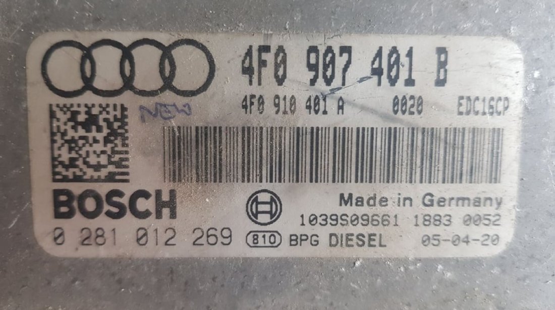 Calculator motor Ecu Audi A6 4F 3.0TDi 4f0907401b