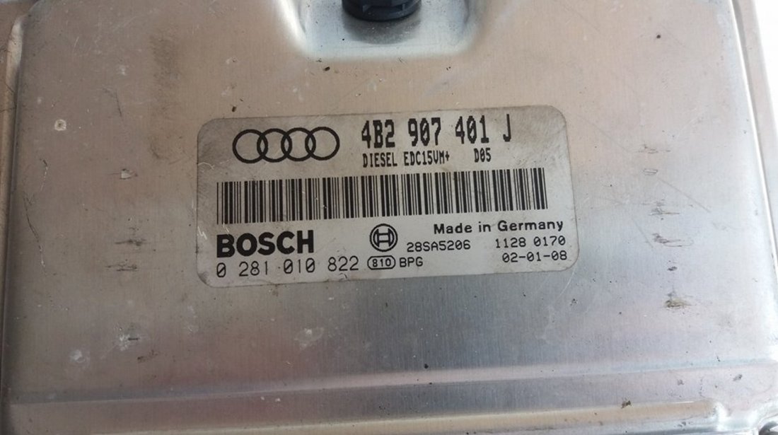 Calculator motor ecu audi a6 c5 2.5 tdi 1997-2005 4b2907401j