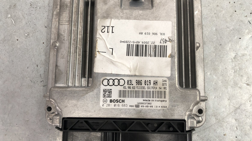 Calculator motor ecu Audi A6 C6 Avant 2.0 TDI Automat 170cp sedan 2010 (03L906019AH)