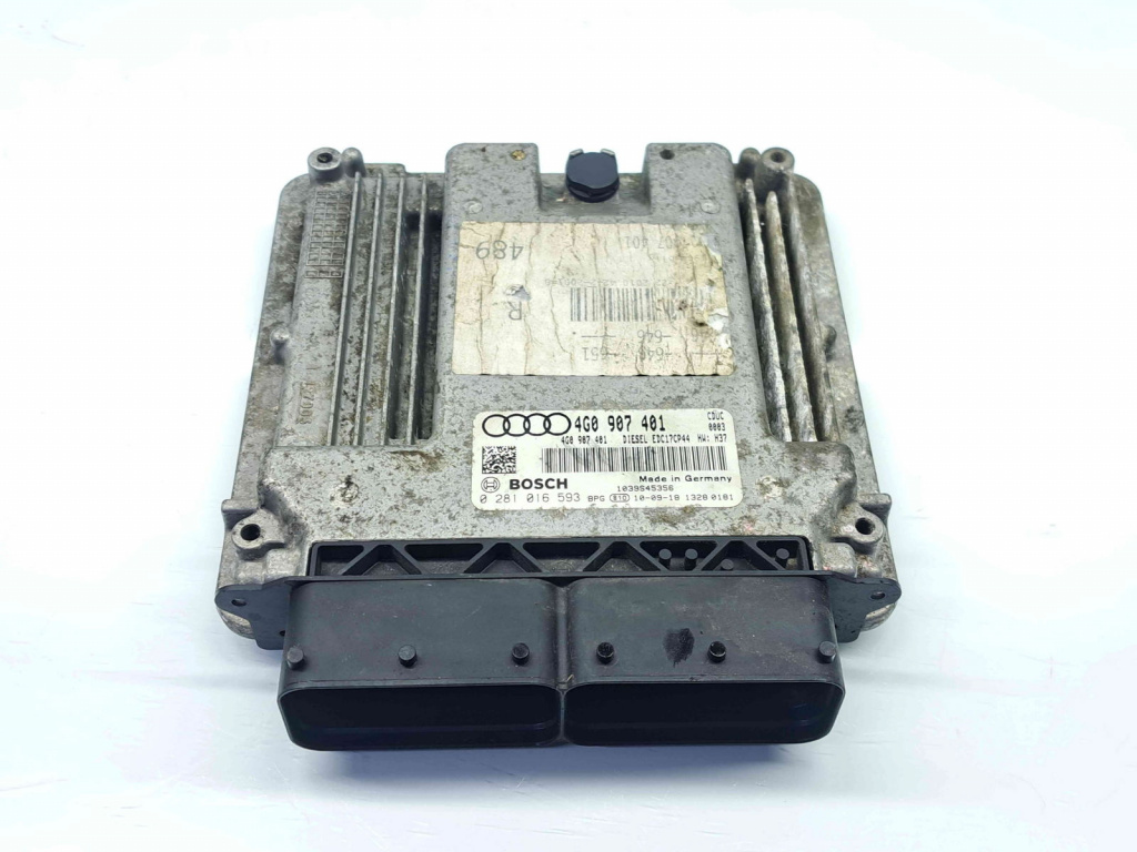 Calculator motor ECU Audi A7 Sportback (4GA) [Fabr 2011-2017] 4G0907401 0281016593 3.0 TDI CDUC 180KW / 245CP 3.0 TDI CDUC 180KW / 245CP