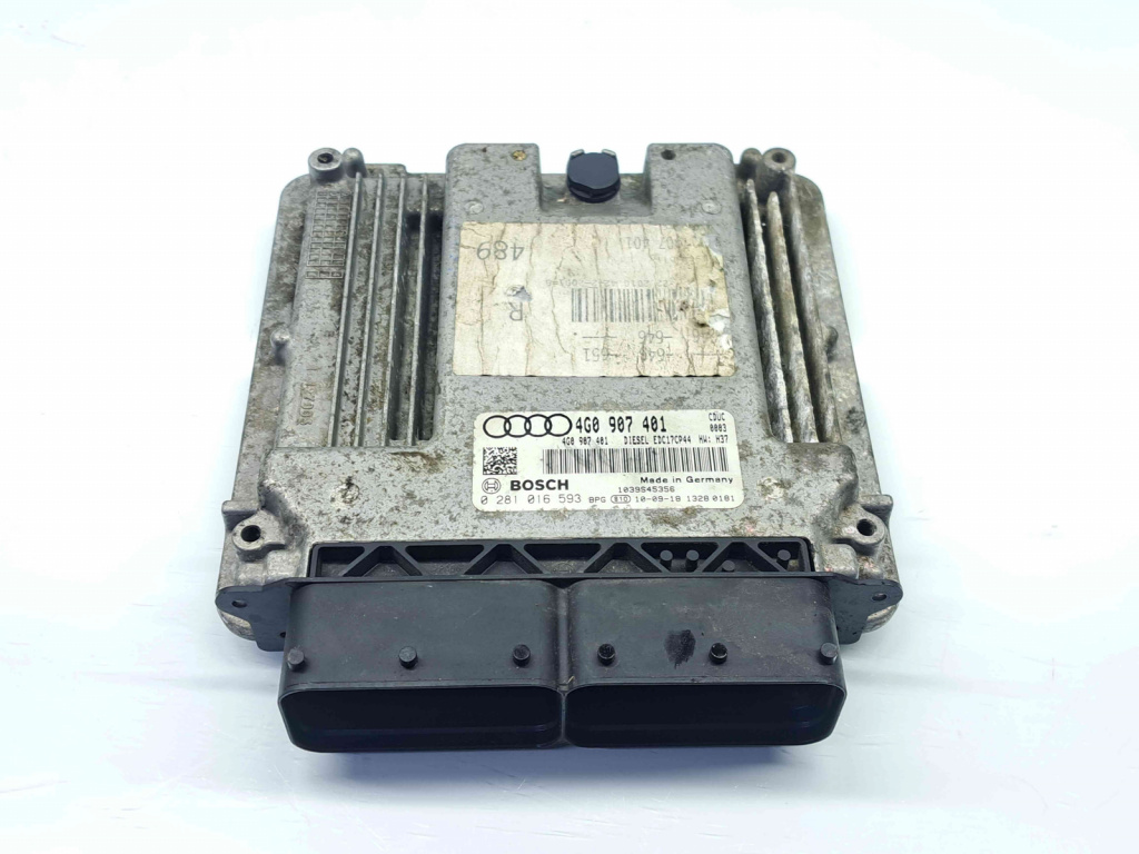 Calculator motor ECU Audi A7 Sportback (4GA) [Fabr 2011-2017] 4G0907401 0281016593 3.0 TDI CDUC 180KW / 245CP 3.0 TDI CDUC 180KW / 245CP