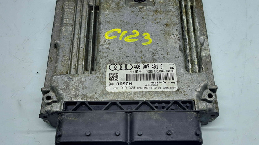 Calculator motor ECU Audi A7 Sportback (4GA) [Fabr 2011-2017] 4G0907401Q 0281019320 3.0 TDI CDUD 180KW 245CP