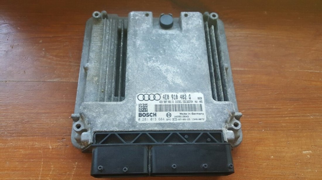 Calculator motor(ecu) audi a8 4e 3.0 tdi asb cod 4e0910402g edc16cp34