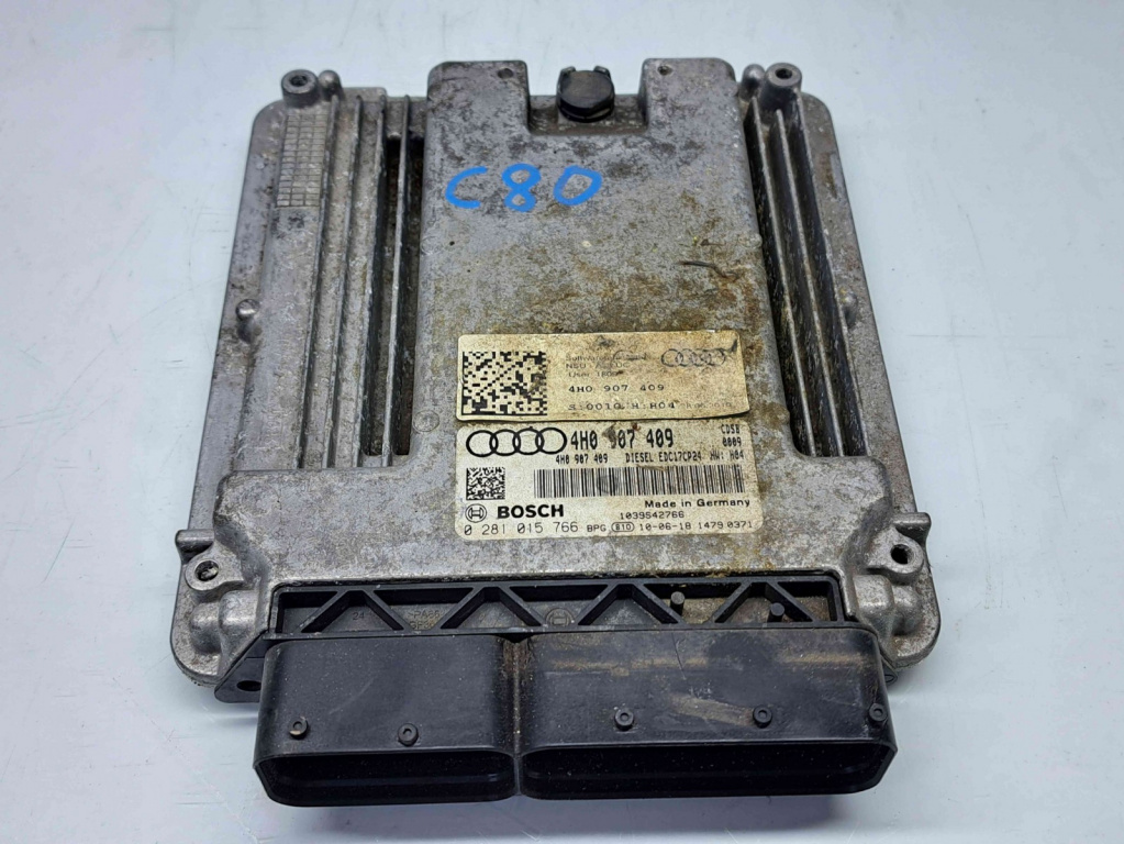 Calculator motor ECU Audi A8 (4H) [Fabr 2010-2017] 4H0907409 4.2 TDI CDSB 258KW / 350CP 4.2 TDI CDSB 258KW / 350CP