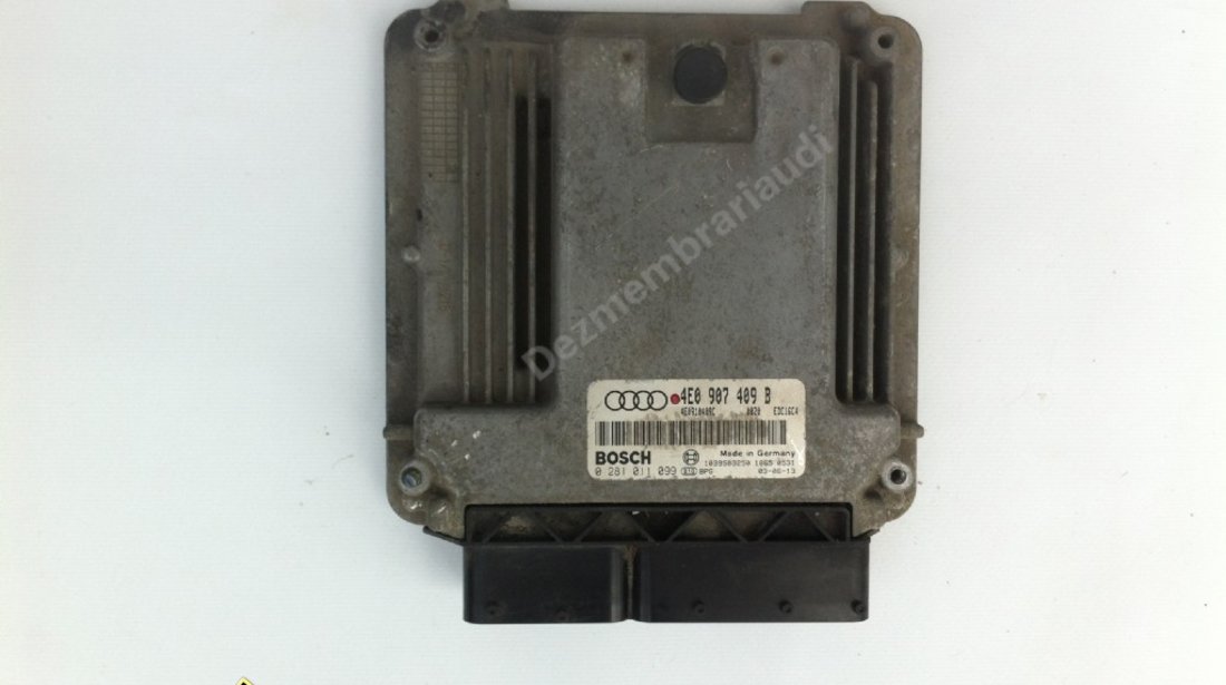 Calculator motor ECU AUDI A8 D3 4E 4.0 tdi ASE an 2003 - 2006 cod 4E0907409B