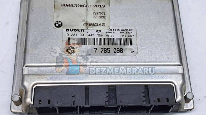 Calculator motor ECU Bmw 3 (E46) [Fabr 1998-2005] 7785098 0281001445