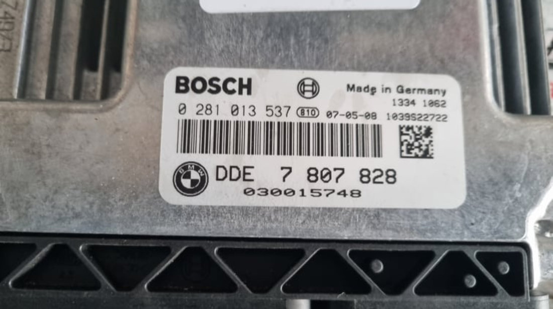 Calculator motor / ECU BMW Seria 1 E82 118d cod piesa : 7807828