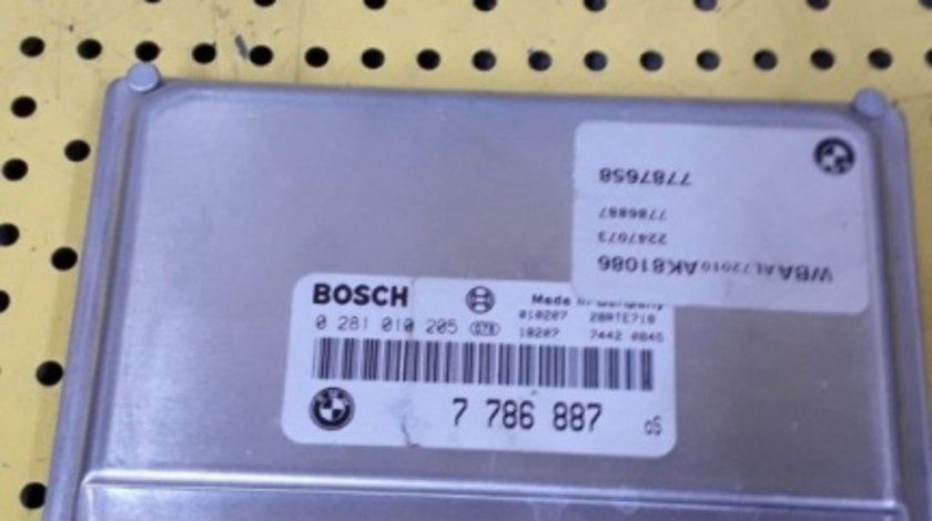 Calculator Motor (ECU) BMW Seria 3 (E46; 19972006) 2.0 d 0281010205 7786887