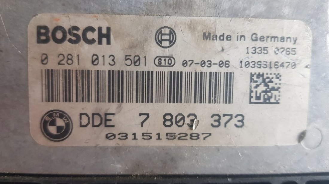 Calculator motor Ecu BMW X3 E83 7803373 0281013501
