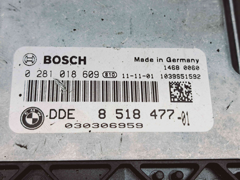 Calculator motor ECU Bmw X3 (F25) [Fabr 2010-2017] 8518477 2.0 N47 135KW / 184CP 2.0 N47 135KW / 184CP