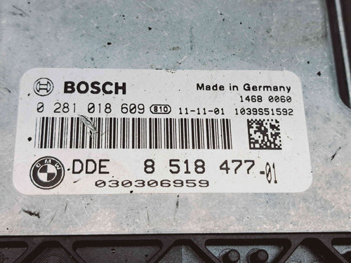 Calculator motor ECU Bmw X3 (F25) [Fabr 2010-2017] 8518477 2.0 N47 135KW / 184CP 2.0 N47 135KW / 184...