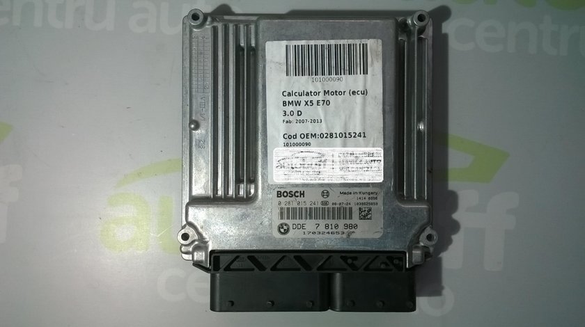 Calculator Motor ECU BMW X5 E70 3.0D