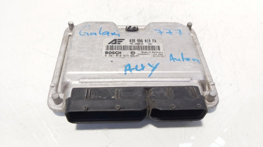 Calculator motor ECU, Bosch cod 038906019FA, 0281010629, Ford Galaxy 1, 1.9 TDI, AUY (id:644934)