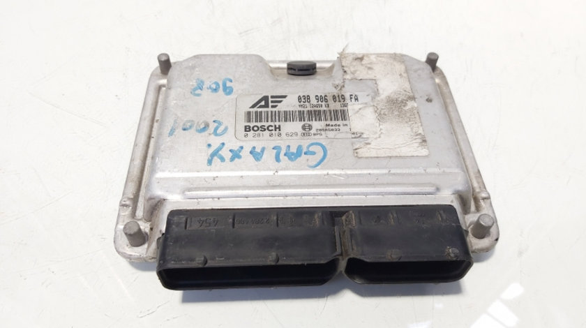 Calculator motor Ecu Bosch, cod 038906019FA, 0281010629, Ford Galaxy 1, 1.9 TDI, AUY (id:644936)