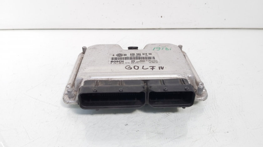 Calculator motor ECU Bosch, cod 038906019HH, 0281010976, Vw Golf 4 (1J1), 1.9 TDI, ARL (id:645004)