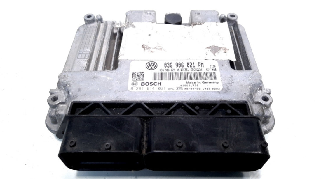 Calculator motor ECU Bosch, cod 03G906021PM, VW Passat Variant (3C5), 1.9 TDI, BXE (idi:125681)