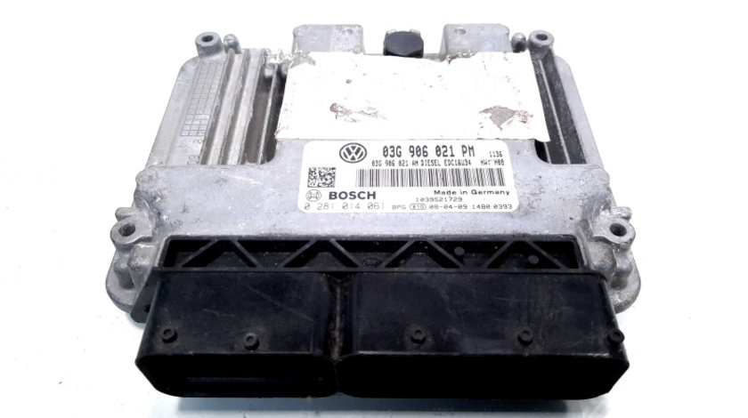 Calculator motor ECU Bosch, cod 03G906021PM, VW Passat Variant (3C5), 1.9 TDI, BXE (idi:125681)