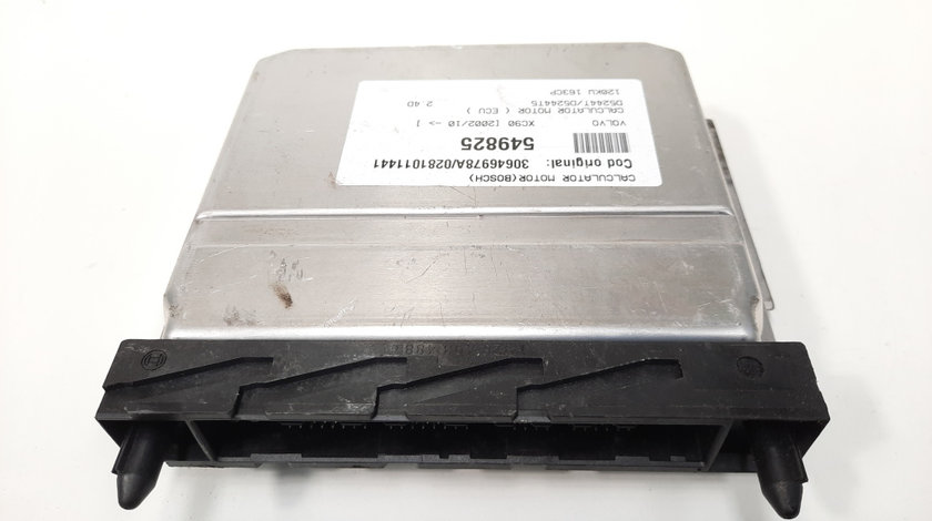 Calculator motor ECU Bosch, cod 30646978A, 0281011441, Volvo V70 ll (P80), 2.4 D, D5244T (idi:549825)