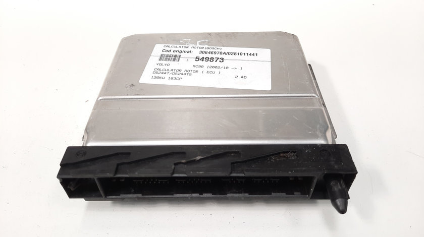 Calculator motor ECU Bosch, cod 30646978A, 0281011441, Volvo V70 ll (P80), 2.4 D, D5244T (idi:549873)