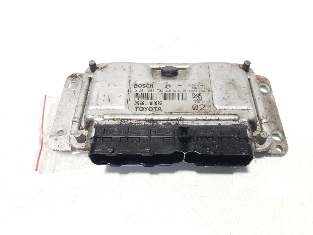 Calculator motor ECU Bosch, cod 89661-0H022, 0261208702, Toyota Aygo, 1.0 benz, 1KRB52 (id:647806)