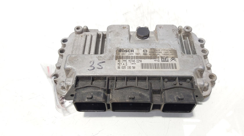 Calculator motor ECU Bosch, cod 9662519580, 0261208965, Peugeot 207 (WA), 1.6 benz, NFU (id:647844)