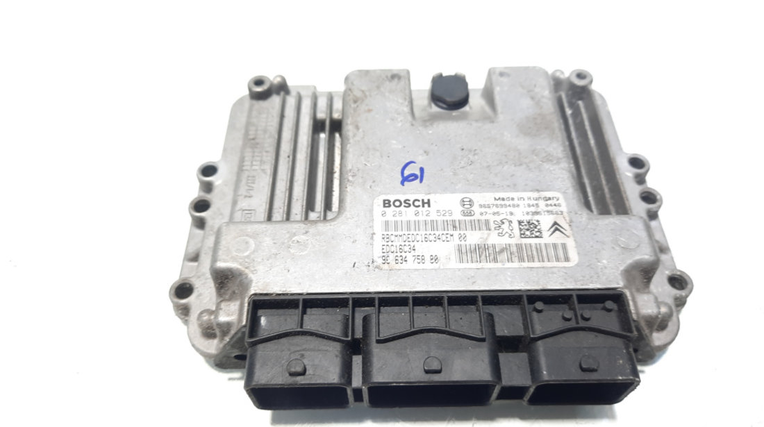 Calculator motor ECU Bosch, cod 9663475880, 0281012529, Peugeot 307 Break, 1.4 HDI, 8HZ (idi:560737)