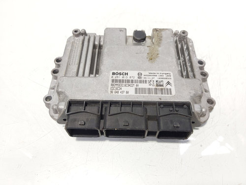Calculator motor ECU Bosch, cod 9664843780, 0281013872, Peugeot 308, 1.6 HDI, 9HZ (id:648001)