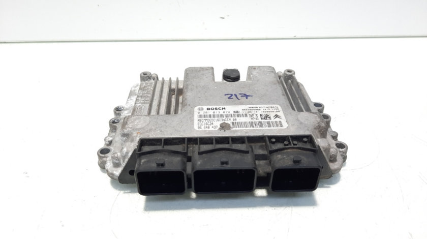 Calculator motor ECU Bosch, cod 9664843780, 0281013872, Peugeot 207 CC (WD), 1.6 HDI, 9HZ (idi:560491)