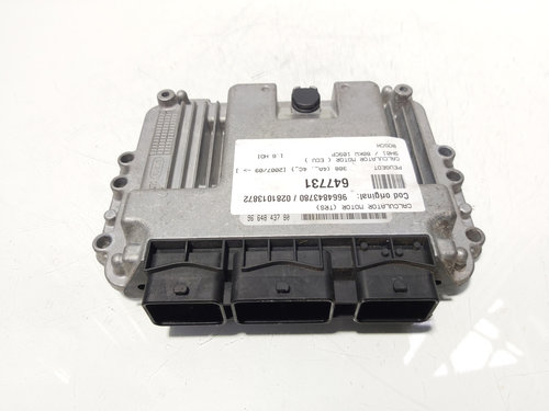 Calculator motor ECU Bosch, cod 9664843780, 0281013872, Peugeot 308, 1.6 HDI, 9HZ (id:647731)