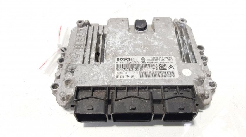 Calculator motor ECU, Bosch, cod 9665674480, 0281014729, Citroen C4 Picasso, 1.6 HDI, 9HZ (id:648022)