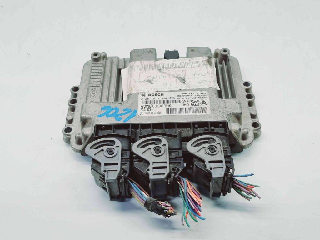 Calculator motor ECU Citroen C2 (JM) [ Fabr 2003-2009] 9666986680 1.6 HDI 9HZ 80KW / 110CP