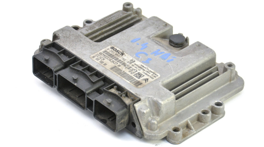 Calculator Motor / ECU Citroen C3 Pluriel (HB) 2003 - Prezent Motorina 9658556880, 96 585 568 80, 0281011785, 0 281 011 785, 9654490280, 96 544 902 80, 1039S07455