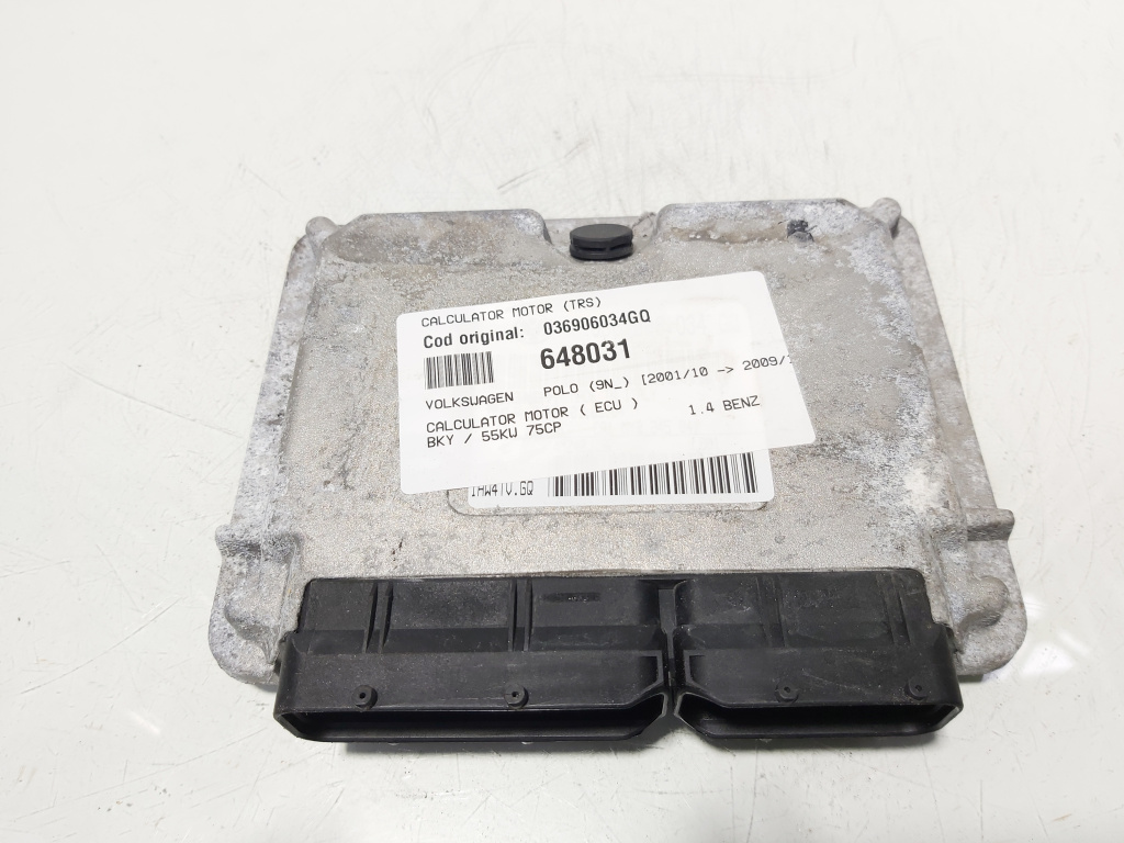 Calculator motor ECU, cod 036906034GQ, VW Polo (9N), 1.4 benz, BKY (id:648031)