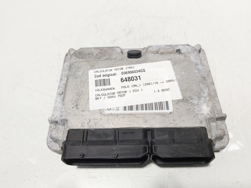 Calculator motor ECU, cod 036906034GQ, VW Polo (9N), 1.4 benz, BKY (id:648031)
