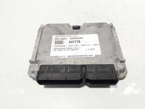 Calculator motor ECU, cod 036906034KA, Skoda Fabia 1 Sedan (6Y3) 1.4 benz, BKY (idi:647778)