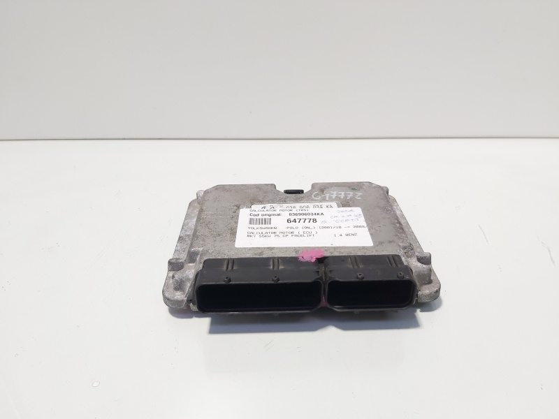 Calculator motor ECU, cod 036906034KA, VW Polo (9N), 1.4 benz, BKY (id:647778)