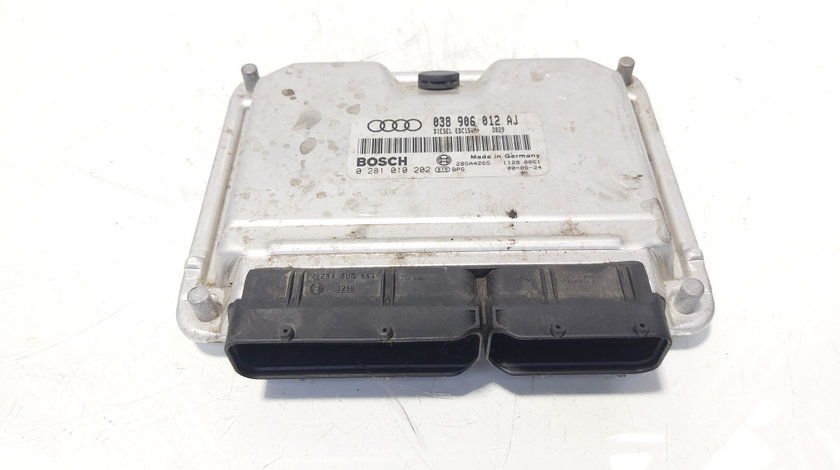 Calculator motor ECU, cod 038906012AJ, 0281010202, Audi A4 Avant (8D5, B5), 1.9 TDI, AHH (id:646982)