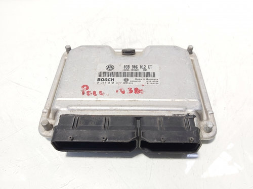 Calculator motor ECU, cod 038906012CT, 0281010377, Vw Polo (6N2) 1.9 SDI, ASX (id:644813)