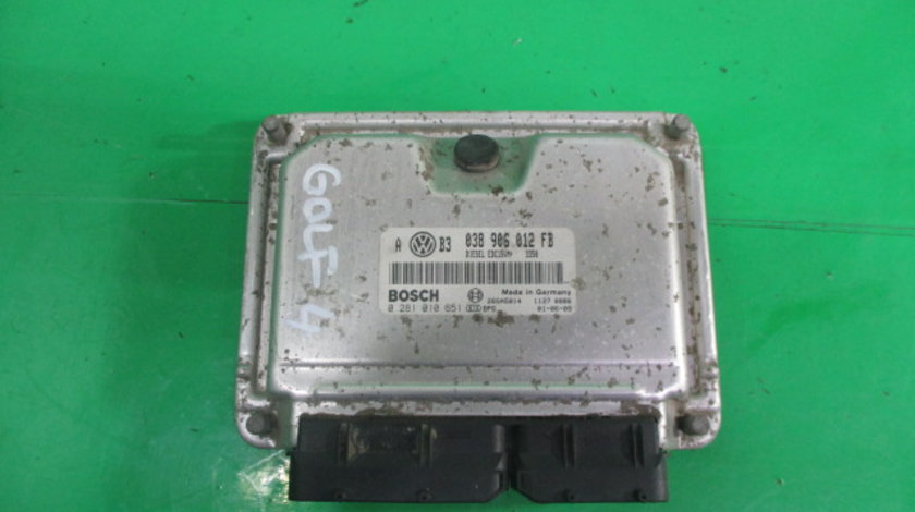 CALCULATOR MOTOR / ECU COD 038906012FB / 0281010651 VW GOLF 4 1.9 TDI FAB. 1997 – 2005 ⭐⭐⭐⭐⭐