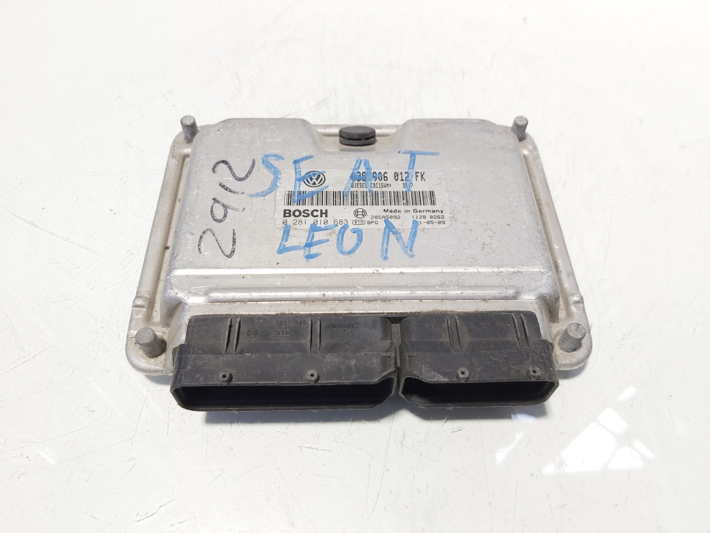 Calculator motor Ecu, cod 038906012FK, 0281010683, Seat Leon (1M1), 1.9 TDI, ASV (id:644826)