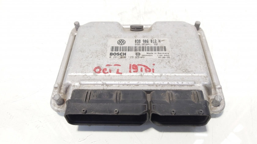 Calculator motor ECU, cod 038906012H, 0281010129, Vw Caddy 2, 1.9 TDI, ALH (idi:644984)