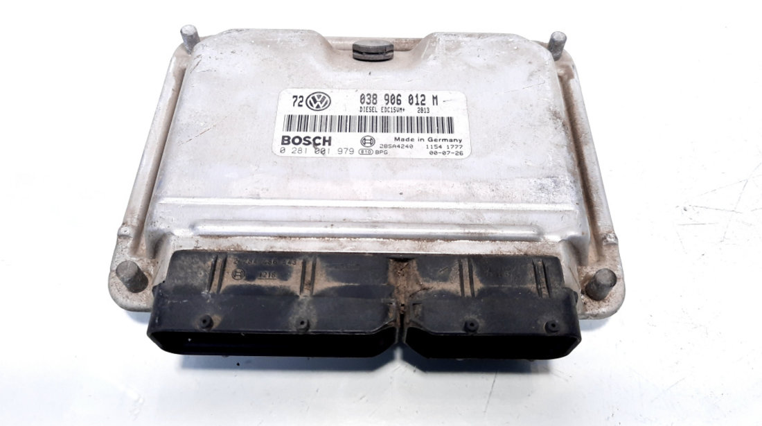 Calculator motor ECU, cod 038906012M, 0281001979, VW New Beetle (9C1, 1C1), 1.9 TDI, ALH (idi:526812)