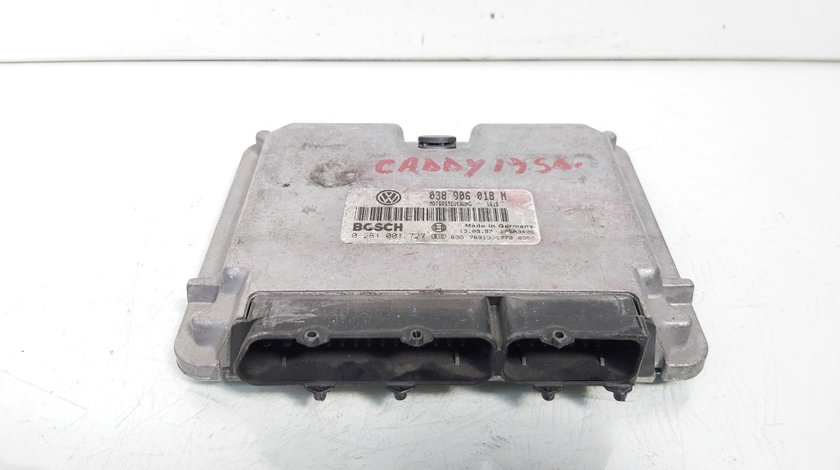 Calculator motor ECU, cod 038906018N, 0281001727, Audi A4 Avant (8D5, B5), 1.9 TDI, AHU (idi:645024)